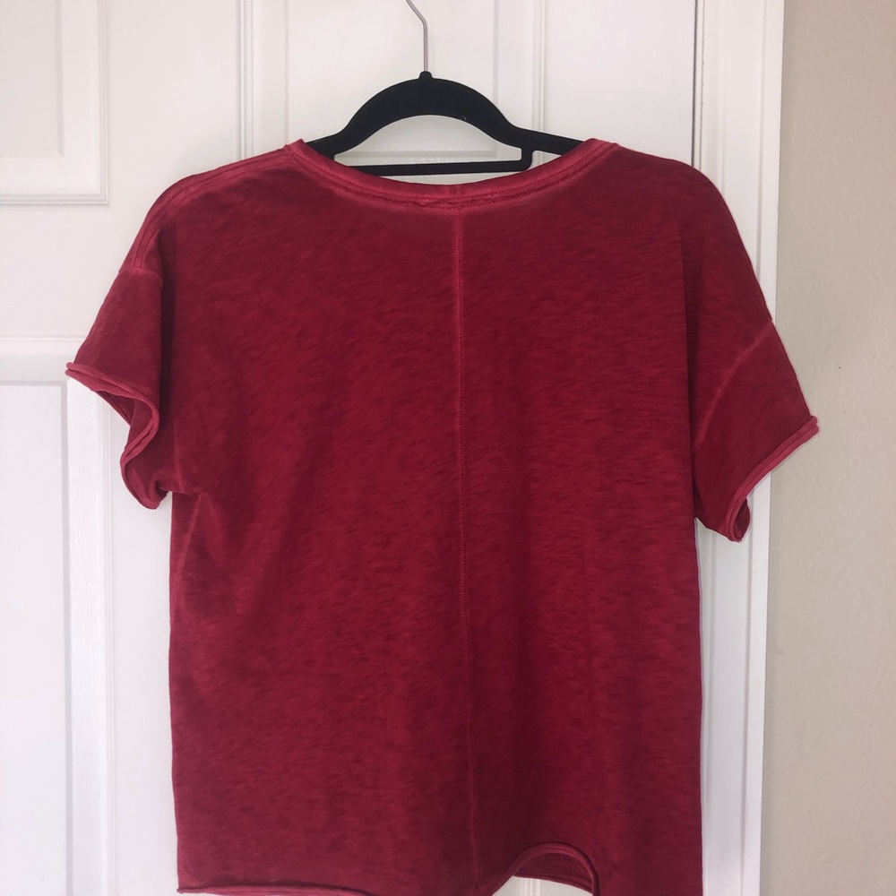 Raspberry Rag n Bone basic T-Shirt - Picture 4 of 4